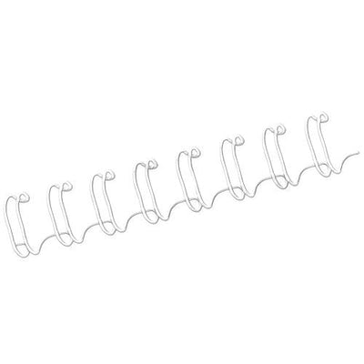 Fellowes Wire Pack 100 Espirales Dobles Metalicas 10MM - Up To 80 Paginas - Colour White — image 1