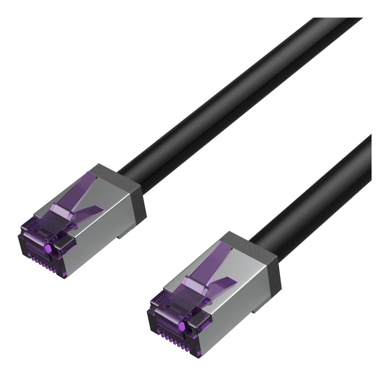 Flexline Network Cable CAT.6A S/FTP Kurze Bauform Black 20,0M