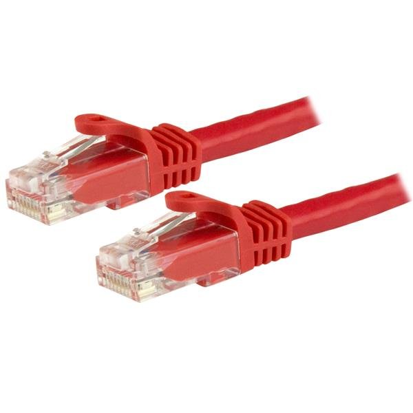 StarTech.com Cable 1,5M CAT.6 Ethernet Network Red - RJ45 Without Enganches - 24AWG, 1,5M, CAT.6, U/UTP (UTP),