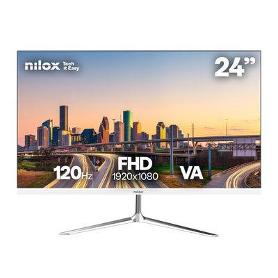 Nilox Monitor 24 HDMI VGA NXM24FHD752 VA FHD 120HZ 4MS 250CD/Mâ² VESA 75X75 White — image 1