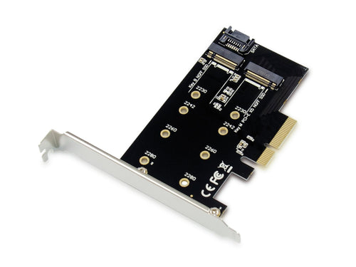 Conceptronic Pci Express Card 2-IN-1M.2 SSD Emrick Black — image 1
