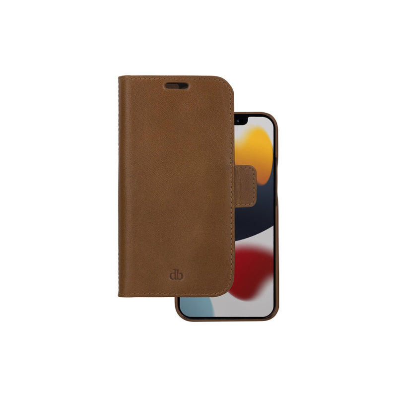 DBRAMANTE1928 Lynge Case With Cover Phone Mobile Phone Leather Grano Entero Brown Apple Iphone 12 Pro