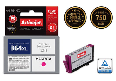 Activejet Ink Ah-364MCX (reemplazo HP 364XL CB324EE - Premium - 12ML - Magenta — image 1