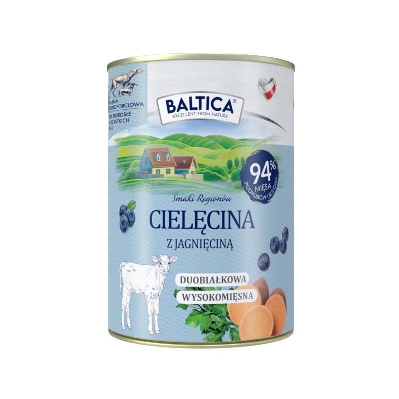 Baltica Smaki Regionów Ternera With Cordero - Comida Húmeda Perros - 400G