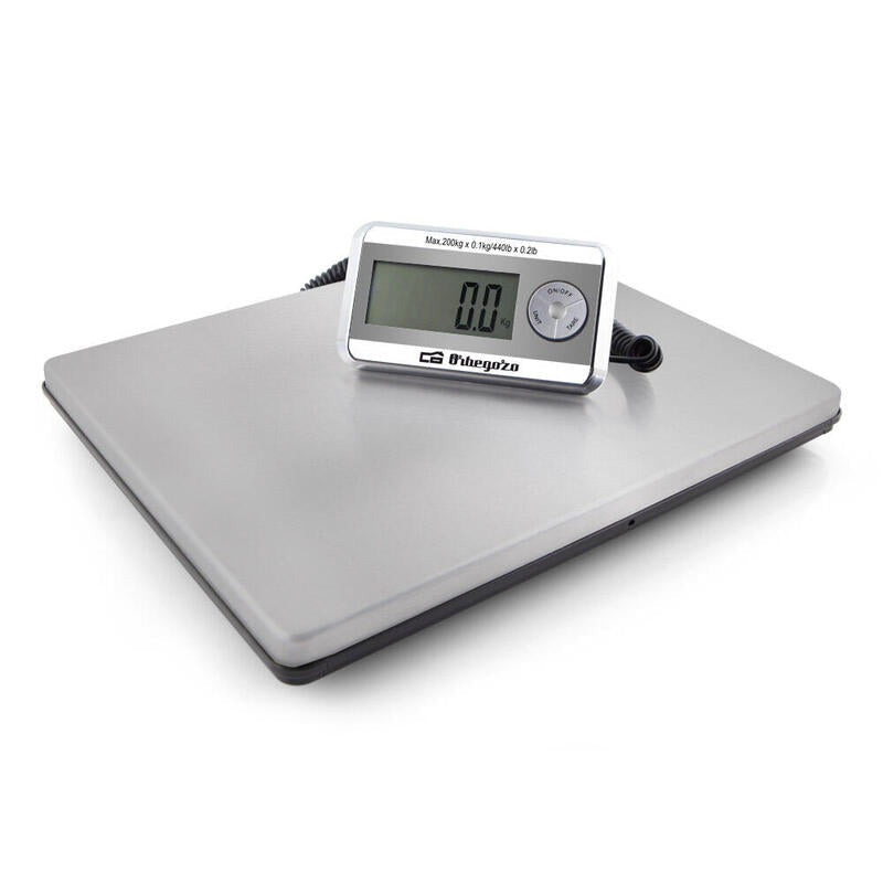 Orbegozo Scale PC 5500 Steel Inoxidable - Cordon Extendable - Screen Retroiluminada - Capacity Maxima 200KG -