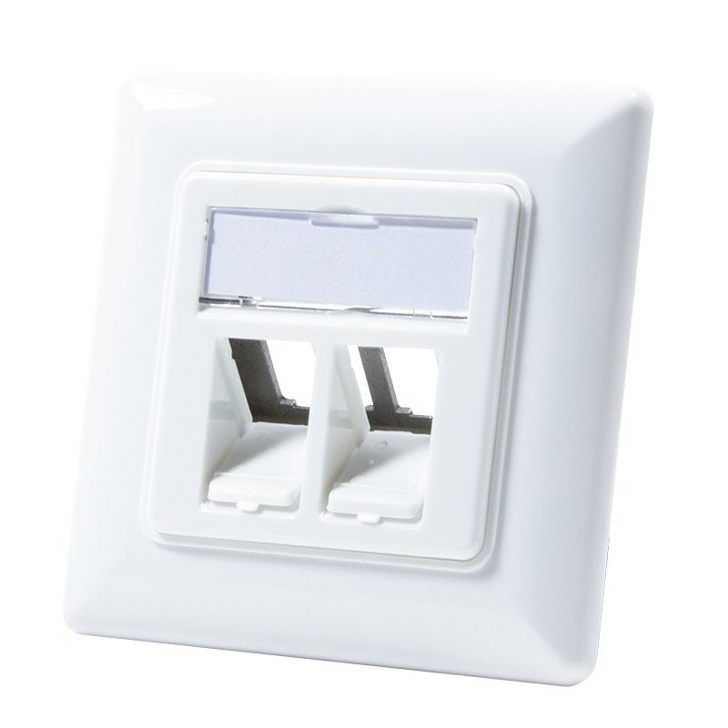 Logilink NK4020 Socket 2 X RJ-45 Keystone White