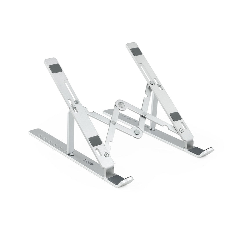 TooQ Stand Laptop Up To 15 - 7 Niveles Height - Foldable - Base Non-slip - Weight Max. 5KG - Silver
