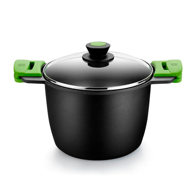 Bra Pot High Prior A403924 24CM 6.8L Espesor 5.5MM Aluminium Fundido Teflon Non-stick Asas Silicone — image 1