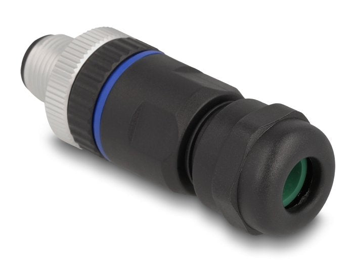 Delock 60535 M12 Connector Codificado a 8 Pines Male Assembly With Connection Screw