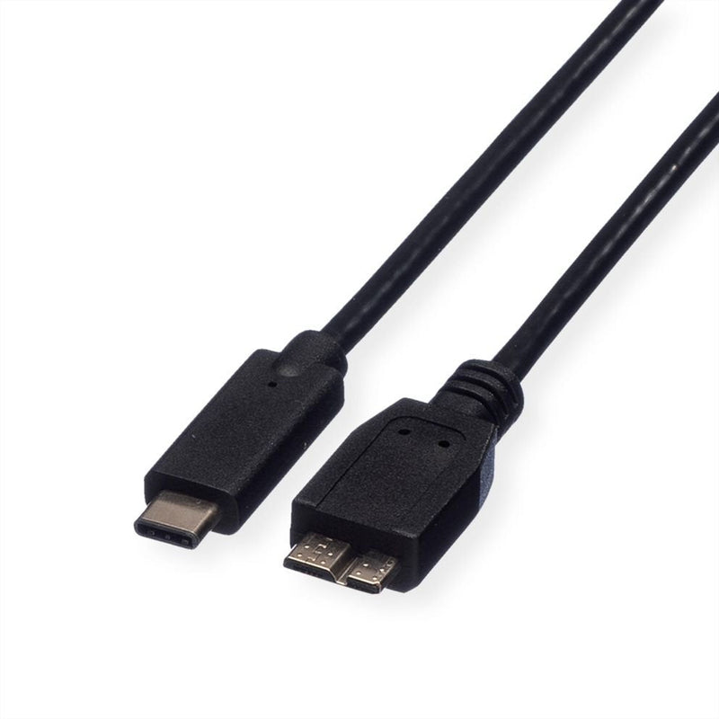 Roline USB 3.2 Gen 1 Cable C-micro B M Black 1M