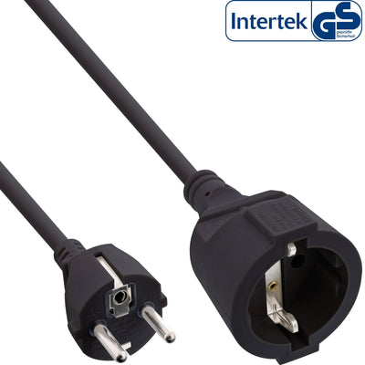 Inline Cable Extensión Power Type F Black 1,5M — image 1