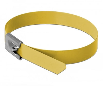 Delock Cable Ties Steel Inoxidable L 500 X B 7,9MM Yellow 10 Pieces — image 1