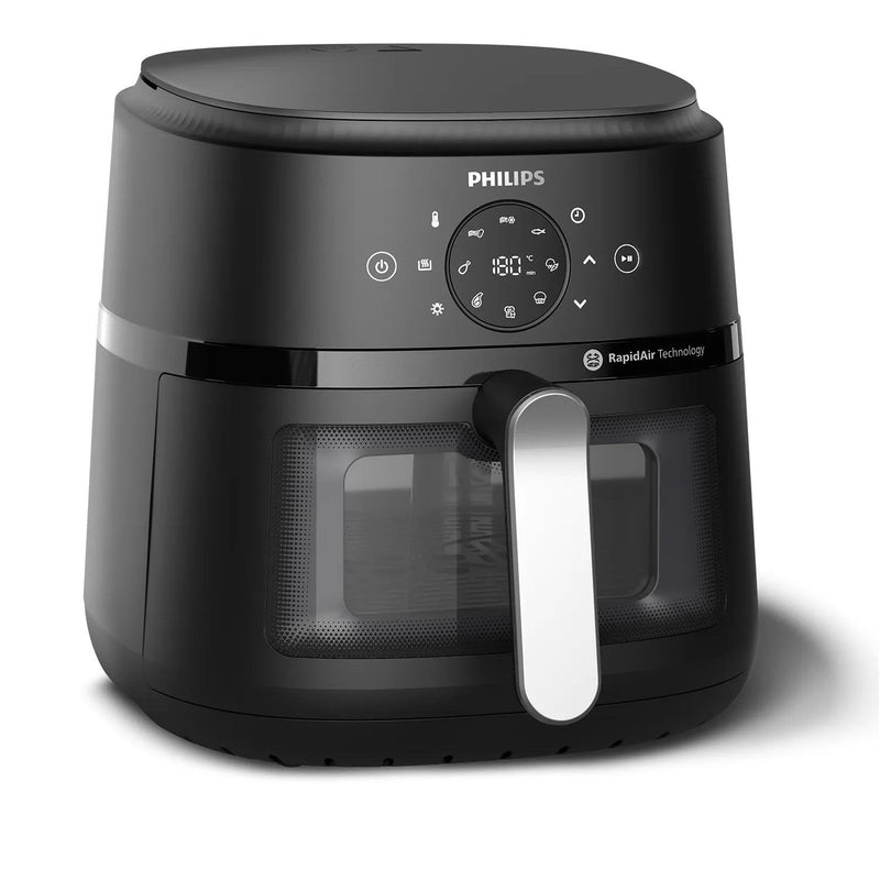 Philips Fryer NA231 00 Airfryer, 1700W, Pan Volume 6.2 L, Black, Silver
