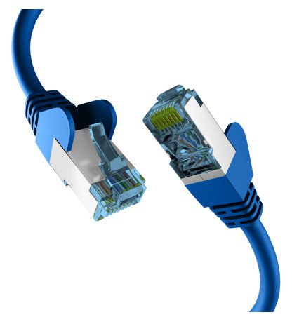 Efb RJ45 Network Cable With CAT.7 Rohcable Blue 0,5M