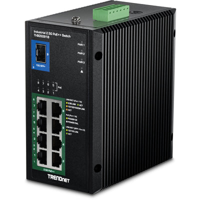 Trendnet 9-PORT Industrial 2.5G Din-rail PoE + Switch W Sfp + — image 1
