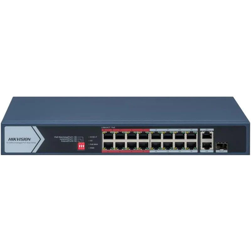 Hikvision DS-3E0318P-E/M(c) Switch PoE Fast Ethernet No Gestionado 16 Ports