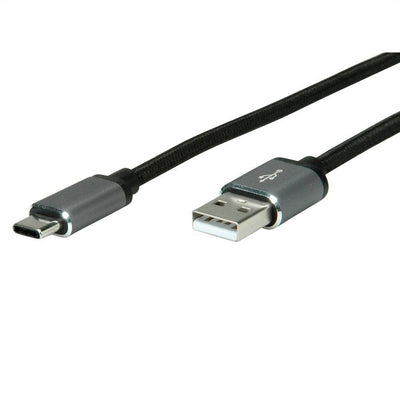 Roline Cable 11029029 USB 2.0 3M USB a USB C Black Silver — image 1