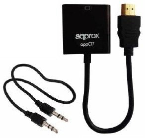 Approx Adapter HDMI a VGA With Audio APPC17