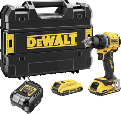 Dewalt Screwdriver Perforación Battery DCD794D2T, 18 Voltios Yellow/Black 2X Li-ion Xr Battery 2AH, T Stak Box — image 1