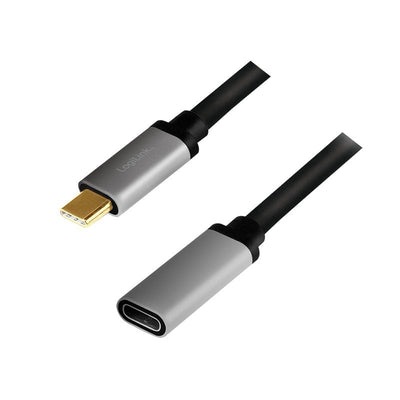 Logilink Cable CUA0105 USB 0,5M USB 3.2 Gen 2 (3.1 Gen 2) USB C Black Grey — image 1
