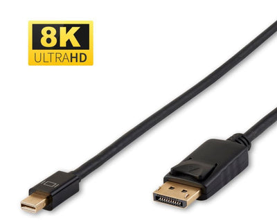 Microconnect DP-MMG-180MBV1.4 Cable DisplayPort 2M Mini DisplayPort Black — image 1
