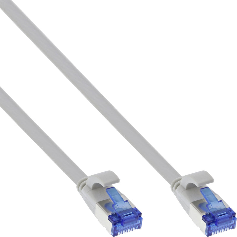 Inline Network Cable Flat , U/FTP, CAT.6A, Tpe Libre Halógenos, Grey 2M