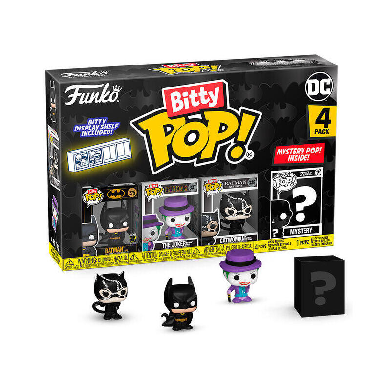 Blíster 4 Figuras Bitty Pop DC Comics Batman 85TH Anniversary Batman