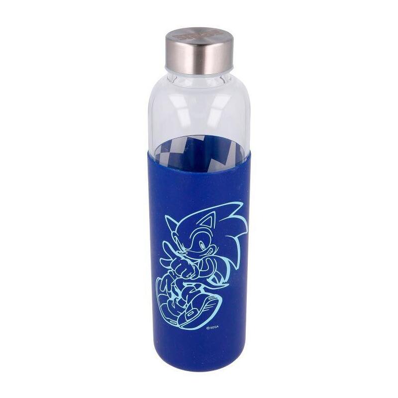 Bottle Glass Sonic The Hedgehog Case Silicone 585ML