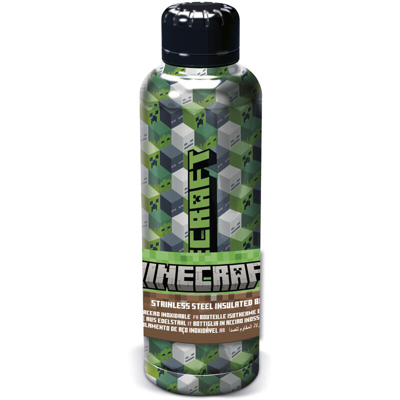 Bottle Thermos Steel Inoxidable 515ML Minecraft Iconicmono
