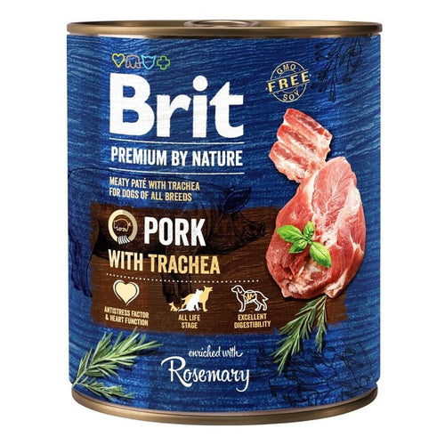 Brit Premium By Nature Pork&trachea Mokra Karma Perro - 800G — image 1
