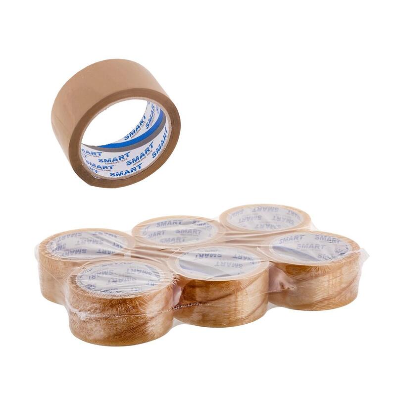 Bstech Tape Adhesiva With Disolvente Grey 48MM X 60M 6 Pieces