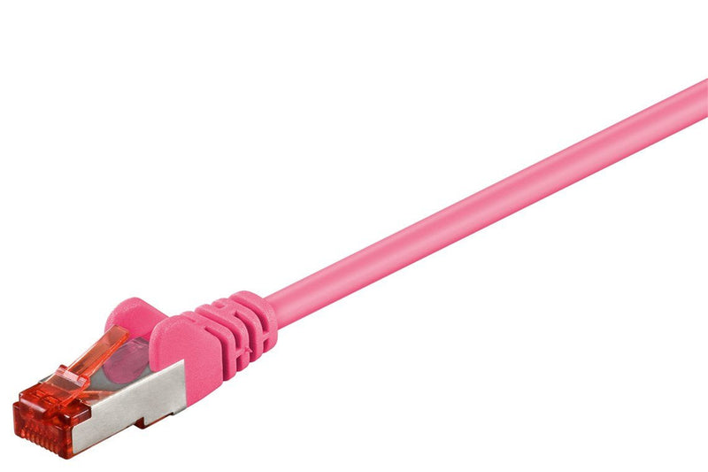 CAT.6 Patch Cable S/FTP (pimf), Magenta 0.5M - Cca