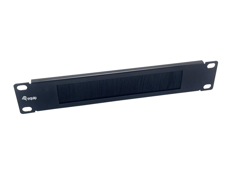 Panel Pasacables With Brush Cabinet Rack 10 Colour Black