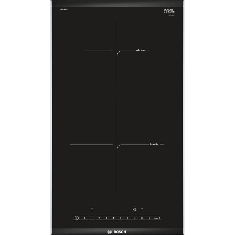 Bosch Board Cocción PIB375FB1E Black Steel Inoxidable Board Inducción Incorporada Zona 2 Zona (s)