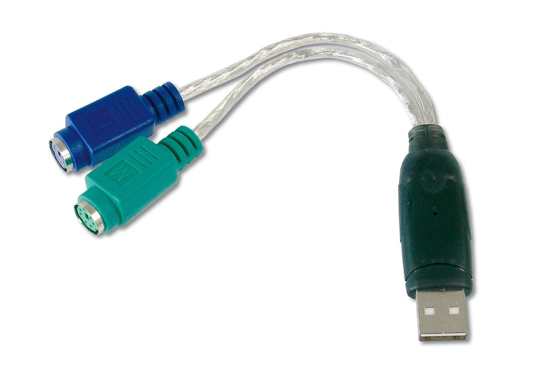 Digitus Cable Adapter USB a X2 PS2 M/H 2 Connectors Mini-din 6F DA-70118USB