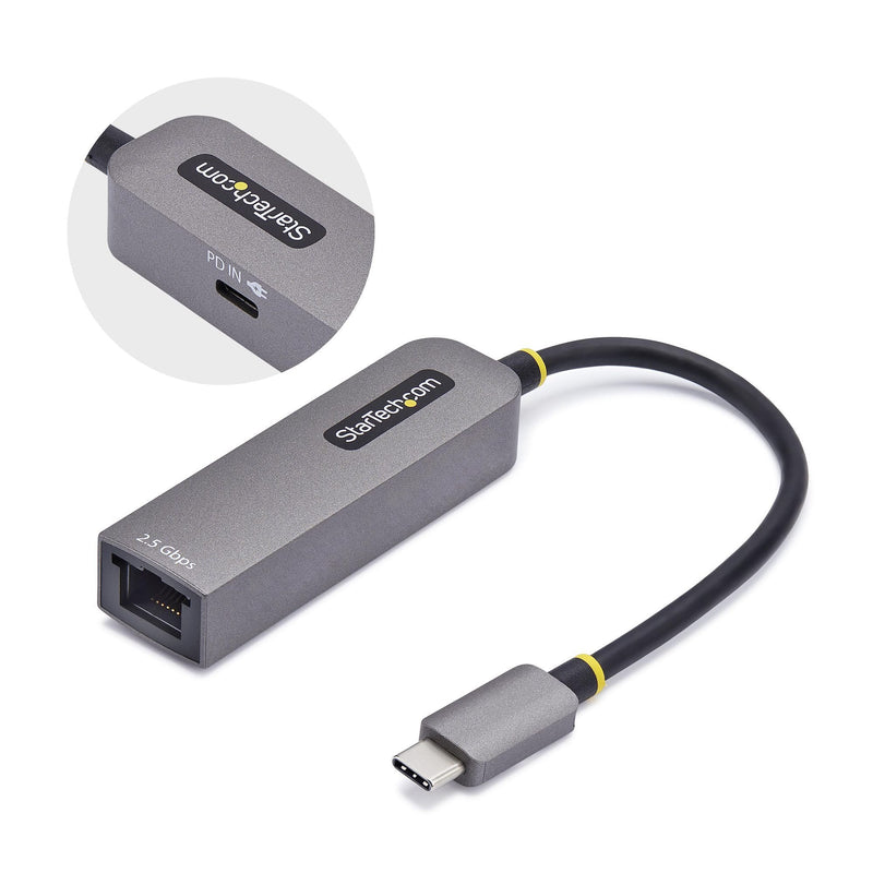 StarTech.com 2.5GBE USB-C To Ethernet Adapter - Netzwerkadaptador - USB-C 3.2 Gen 1 / Thunderbolt 3 - 10M/100M