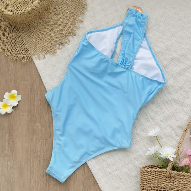 Tretchy One-shoulder Summer Beach Swimsuit