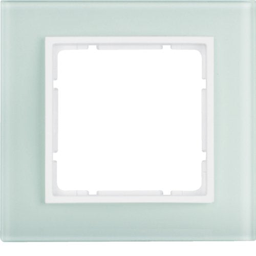 Berker 1011 69 09 Frame Glass 1-VÍAS White Polar B.7 Glass
