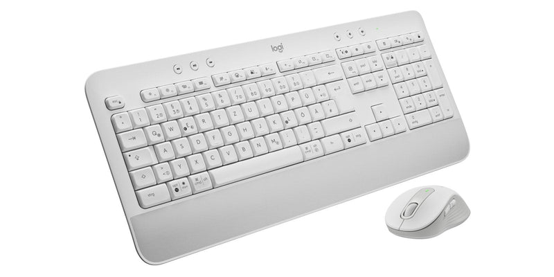 Logitech Signature MK650 Combo For Business Keyboard Mouse RF Wireless + Bluetooth Qwertz German White