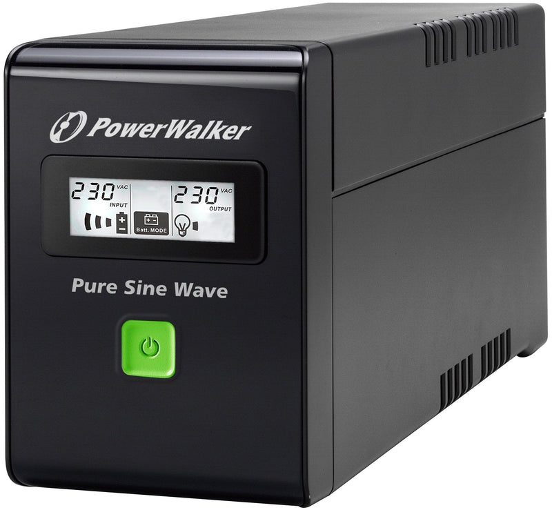 Power Walker UPS Line-interactive 600VA 2X Pl 230V, Pure Sine, RJ11/RJ45,USB, LCD