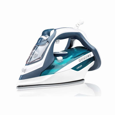 Haeger Ultra Steam 2800 Straightener Vapor-seco Soleplate Ceramic 2800W Blue White — image 1