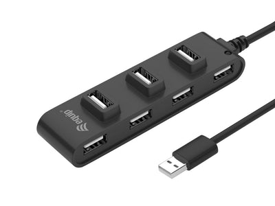 Equip USB Hub USB 2.0M - 7x USB H 0.15CM 480Mbps Black — image 1