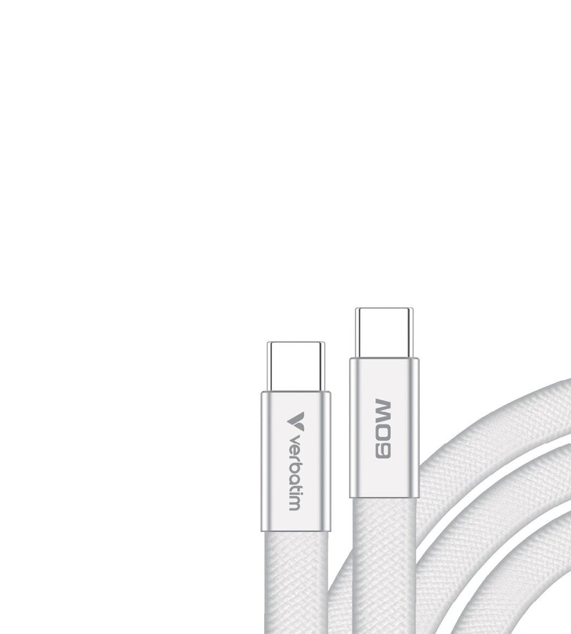 Verbatim Sync & Charge USB-C To USB-C 60W 120CM White