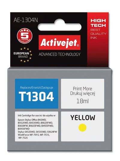 Activejet Ink AE-1304N (reemplazo Epson T1304 - Supreme - 18ML - Yellow — image 1
