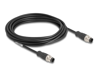 Delock 80849 Cable M12 Codificado D 4 Pin Male a Male Pvc 5M — image 1