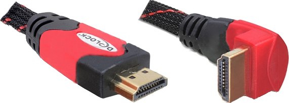 Delock HDMI Cable a Male HDMI a Male Angular 4K 5M