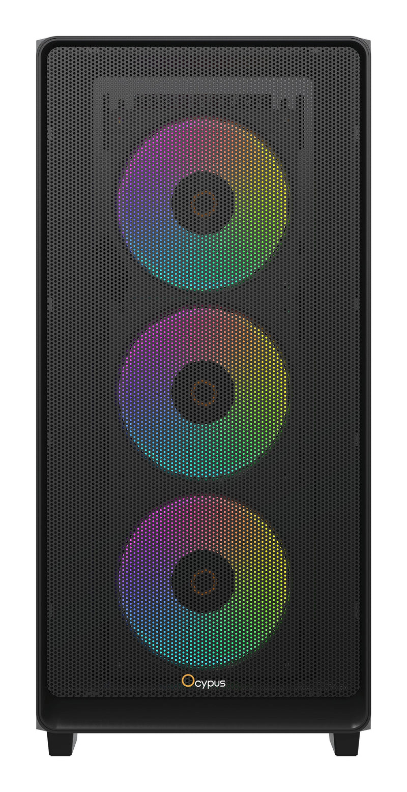 Ocypus PC Case Gamma C60 ARGB Black Tempered Glass) GAMMA-C60-BKG400XX-GL