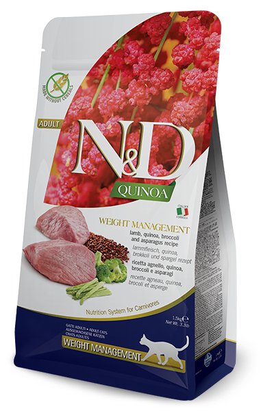 Farmina N&d Cat Quinoa Control Weight Cordero And Brócoli - Comida Seca Gatos -5KG — image 1