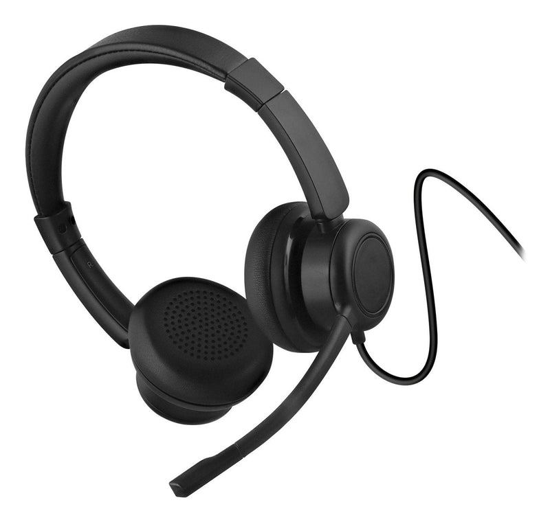 Auriculares Tnb Activ 200S - Profesional USB-A Y USB-C Stereo Headset - Negro
