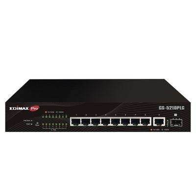 Edimax Switch Pro 10X Ge GS-5210PLG 10 Port Gigabit PoE + — image 1